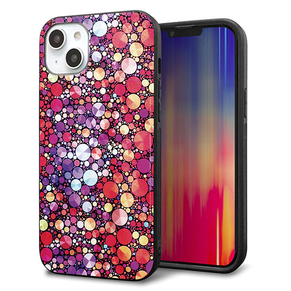 iPhone14 Plus 強化ガラス&TPUスマホケース ガラプリ【MA954 パターン柄 B】