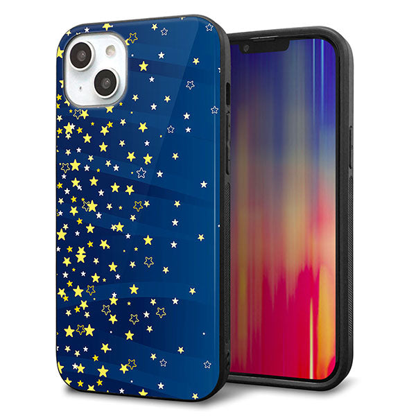 iPhone14 Plus 強化ガラス&TPUスマホケース ガラプリ【VA842 満天の星空】