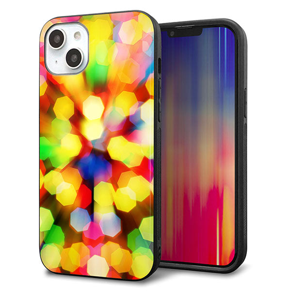 iPhone14 Plus 強化ガラス&TPUスマホケース ガラプリ【VA874 未来へのワープ】