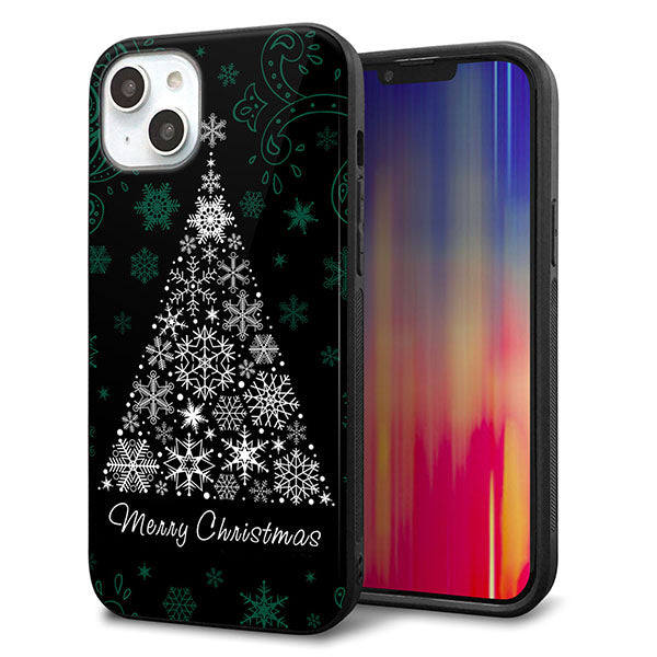 iPhone14 Plus 強化ガラス&TPUスマホケース ガラプリ【XA808 聖なるツリー】