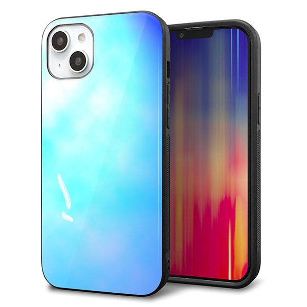 iPhone14 Plus 強化ガラス&TPUスマホケース ガラプリ【YJ291 デザイン 光】