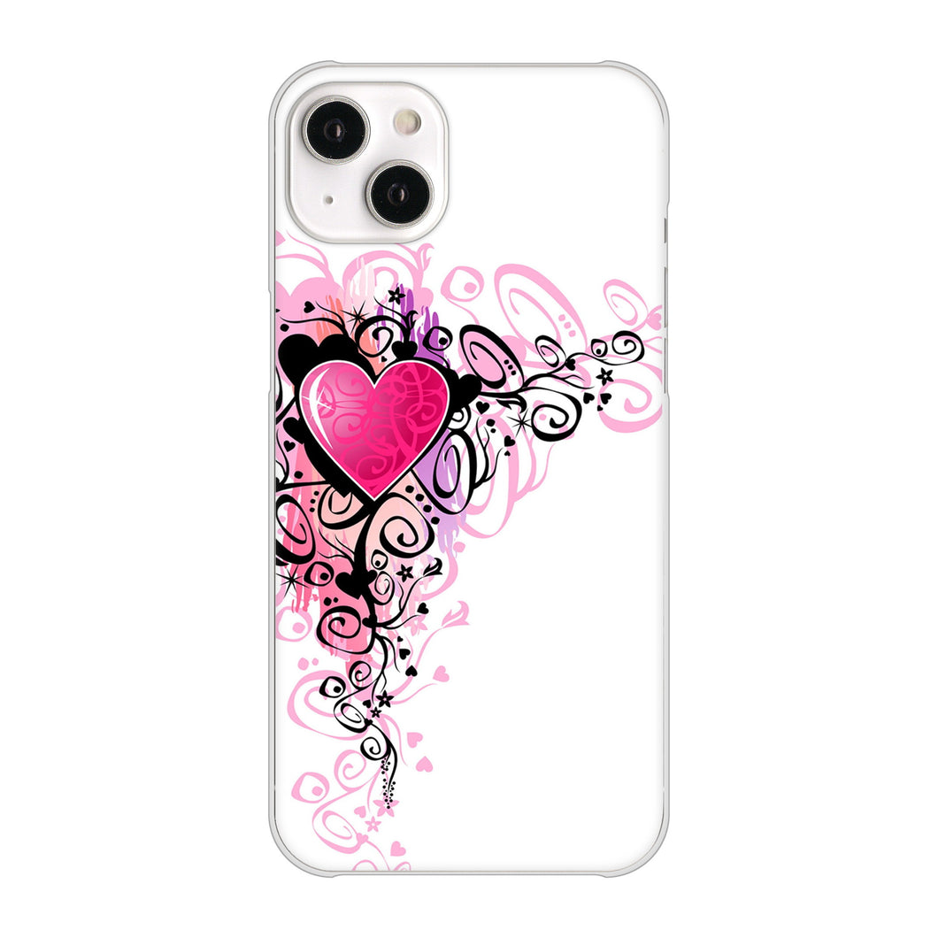 iPhone14 Plus 高画質仕上げ 背面印刷 ハードケース【007 スタイリッシュハート】