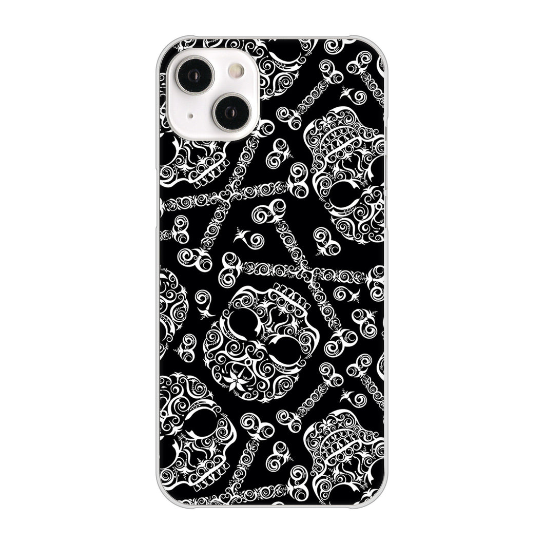 iPhone14 Plus 高画質仕上げ 背面印刷 ハードケース【363 ドクロの刺青】