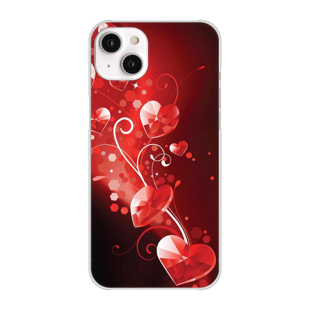 iPhone14 Plus 高画質仕上げ 背面印刷 ハードケース【385 クリスタルな恋】