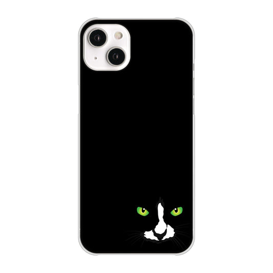 iPhone14 Plus 高画質仕上げ 背面印刷 ハードケース【398 黒ネコ】