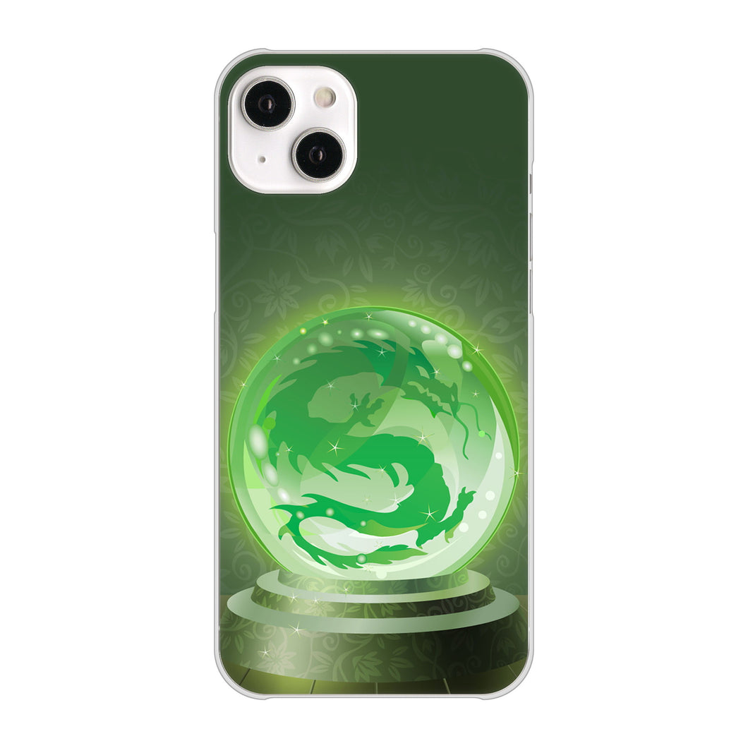 iPhone14 Plus 高画質仕上げ 背面印刷 ハードケース【439 水晶に浮かぶ龍】