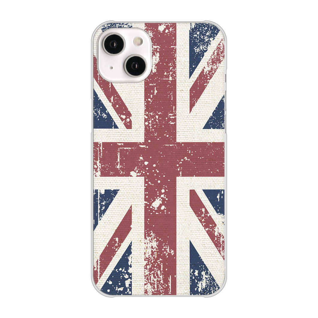 iPhone14 Plus 高画質仕上げ 背面印刷 ハードケース【506 ユニオンジャック ビンテージ】