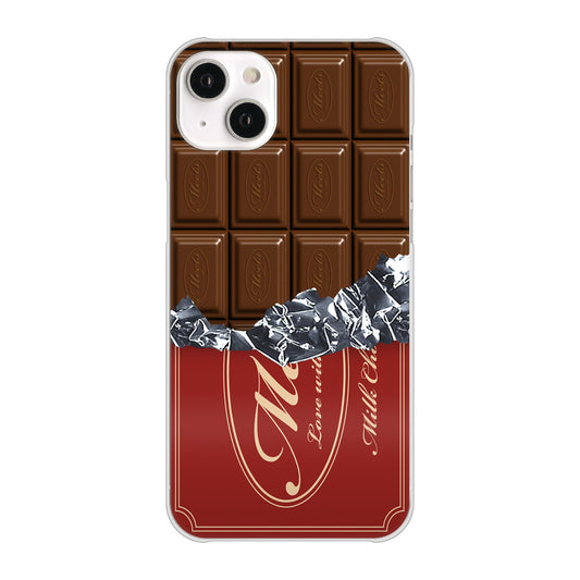 iPhone14 Plus 高画質仕上げ 背面印刷 ハードケース【535 板チョコ-エンジ包装】