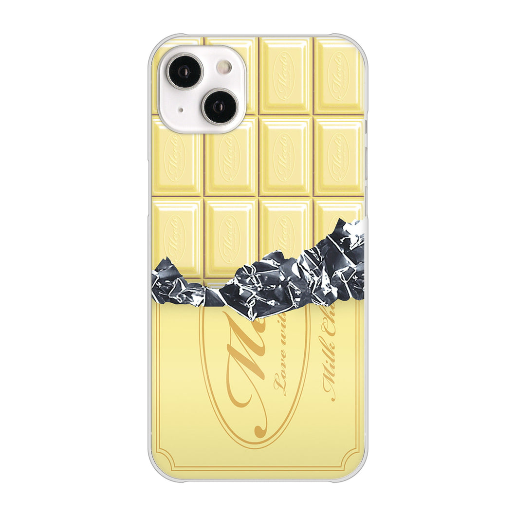 iPhone14 Plus 高画質仕上げ 背面印刷 ハードケース【553 板チョコ?ホワイト】