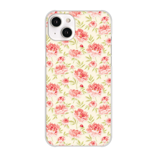 iPhone14 Plus 高画質仕上げ 背面印刷 ハードケース【593 北欧の小花S】