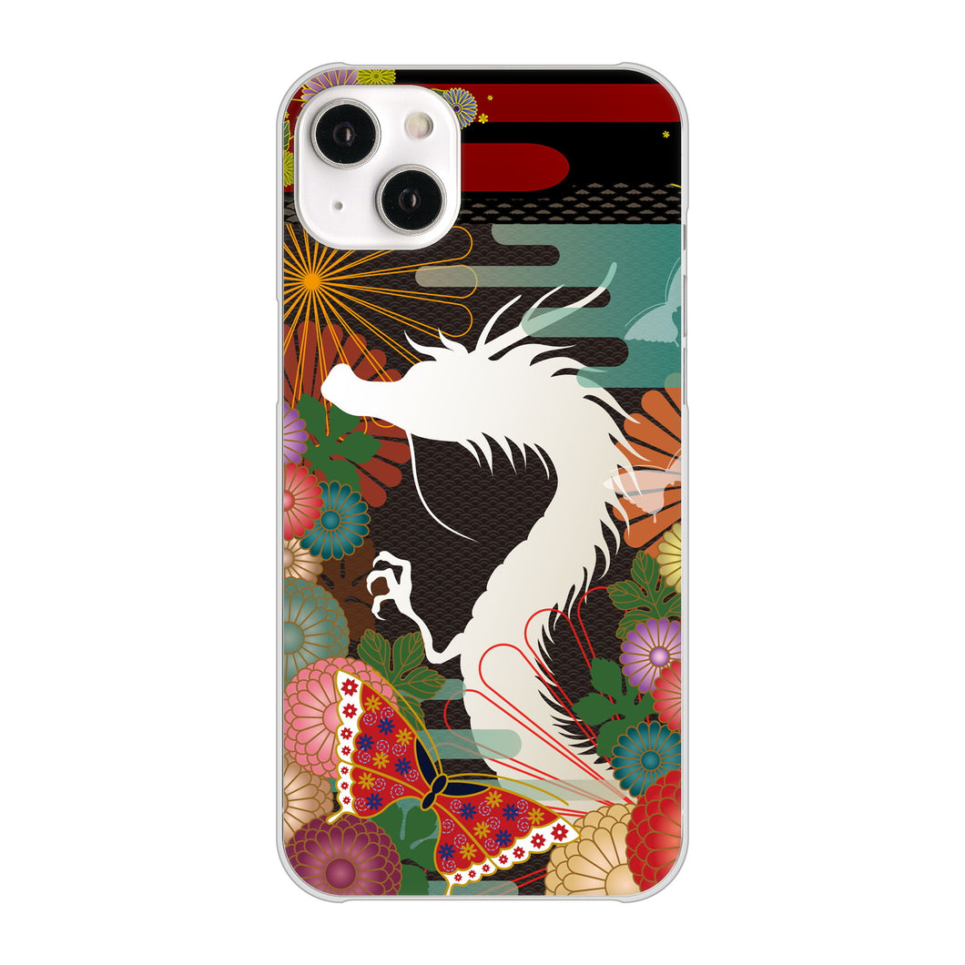 iPhone14 Plus 高画質仕上げ 背面印刷 ハードケース【635 白龍】