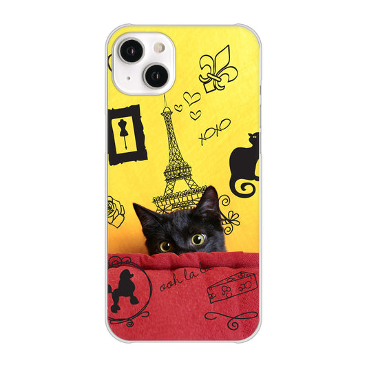 iPhone14 Plus 高画質仕上げ 背面印刷 ハードケース【686 パリの子猫】