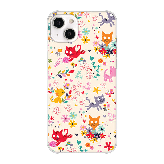 iPhone14 Plus 高画質仕上げ 背面印刷 ハードケース【693 ネコのあそび場】