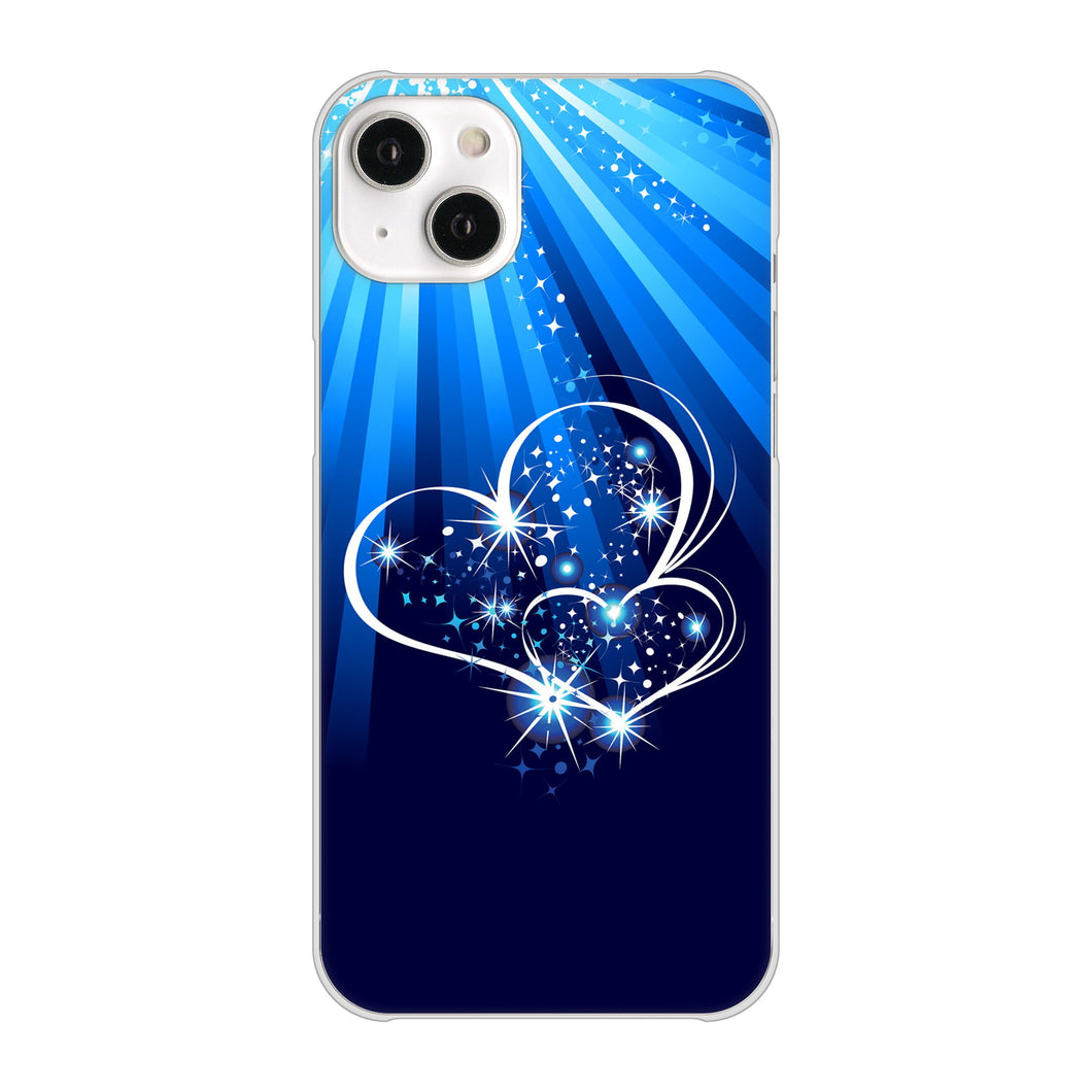 iPhone14 Plus 高画質仕上げ 背面印刷 ハードケース【702 スイミングハート】