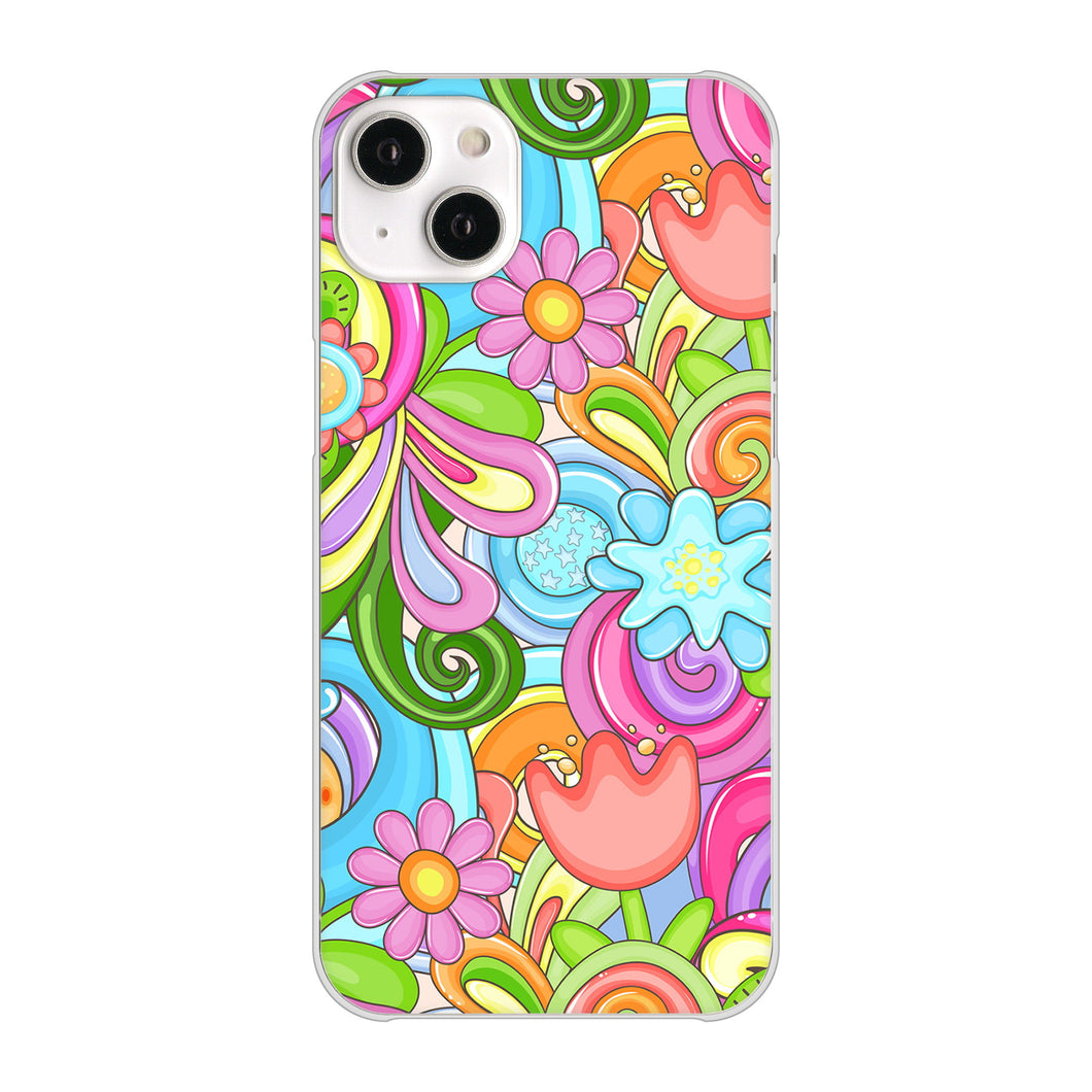 iPhone14 Plus 高画質仕上げ 背面印刷 ハードケース【713 ミラクルフラワー】