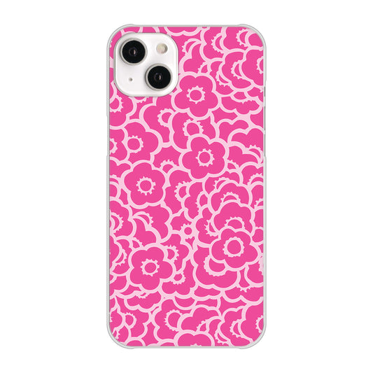 iPhone14 Plus 高画質仕上げ 背面印刷 ハードケース【716 ピンクフラワー】