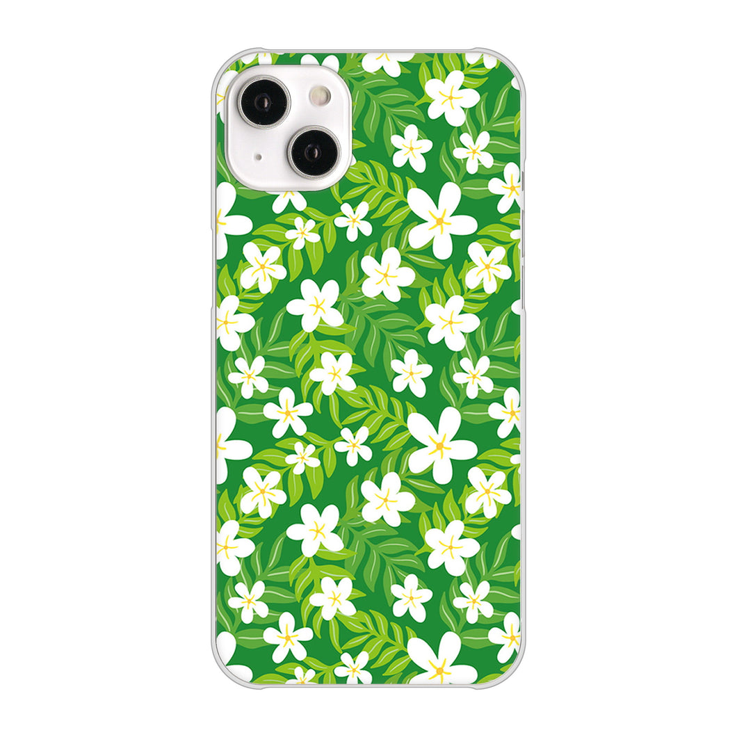 iPhone14 Plus 高画質仕上げ 背面印刷 ハードケース【760 ジャスミンの花畑】