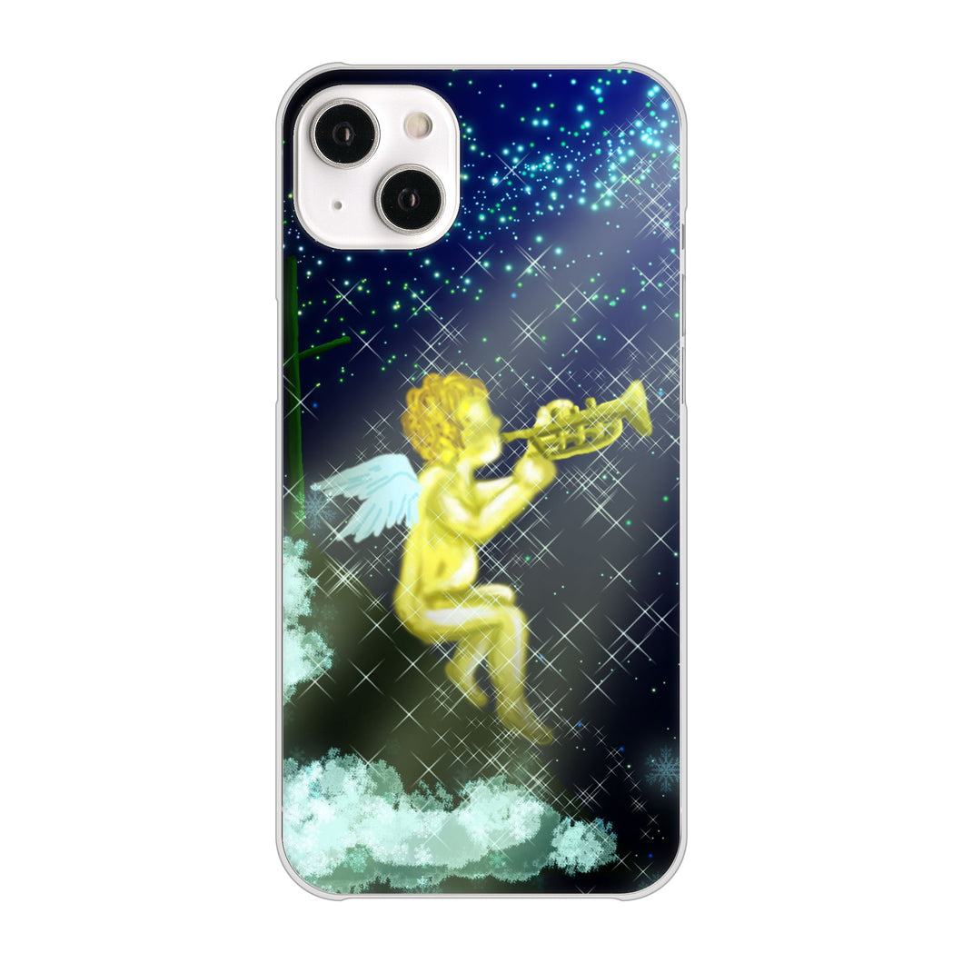 iPhone14 Plus 高画質仕上げ 背面印刷 ハードケース【1248 天使の演奏】