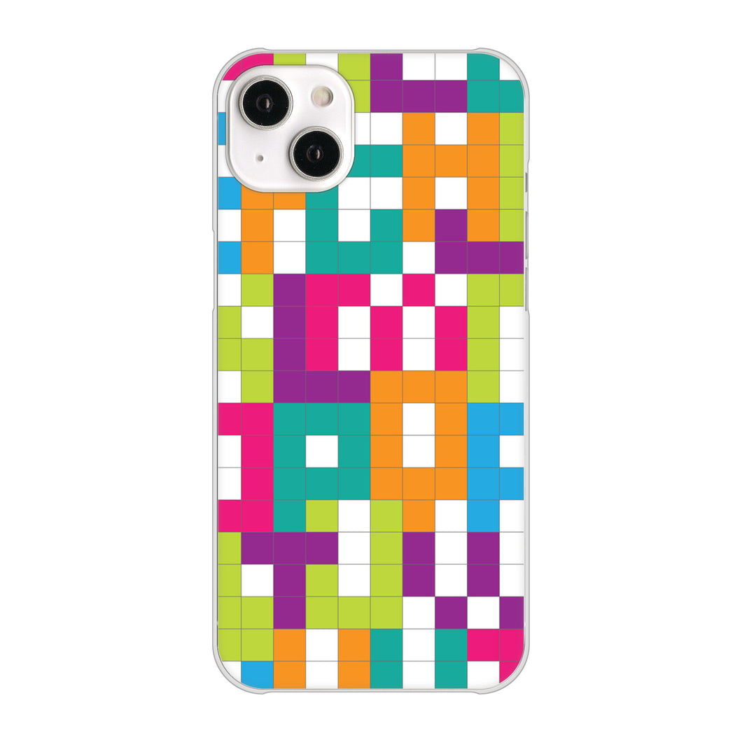 iPhone14 Plus 高画質仕上げ 背面印刷 ハードケース【IB916 ブロックアルファベット】