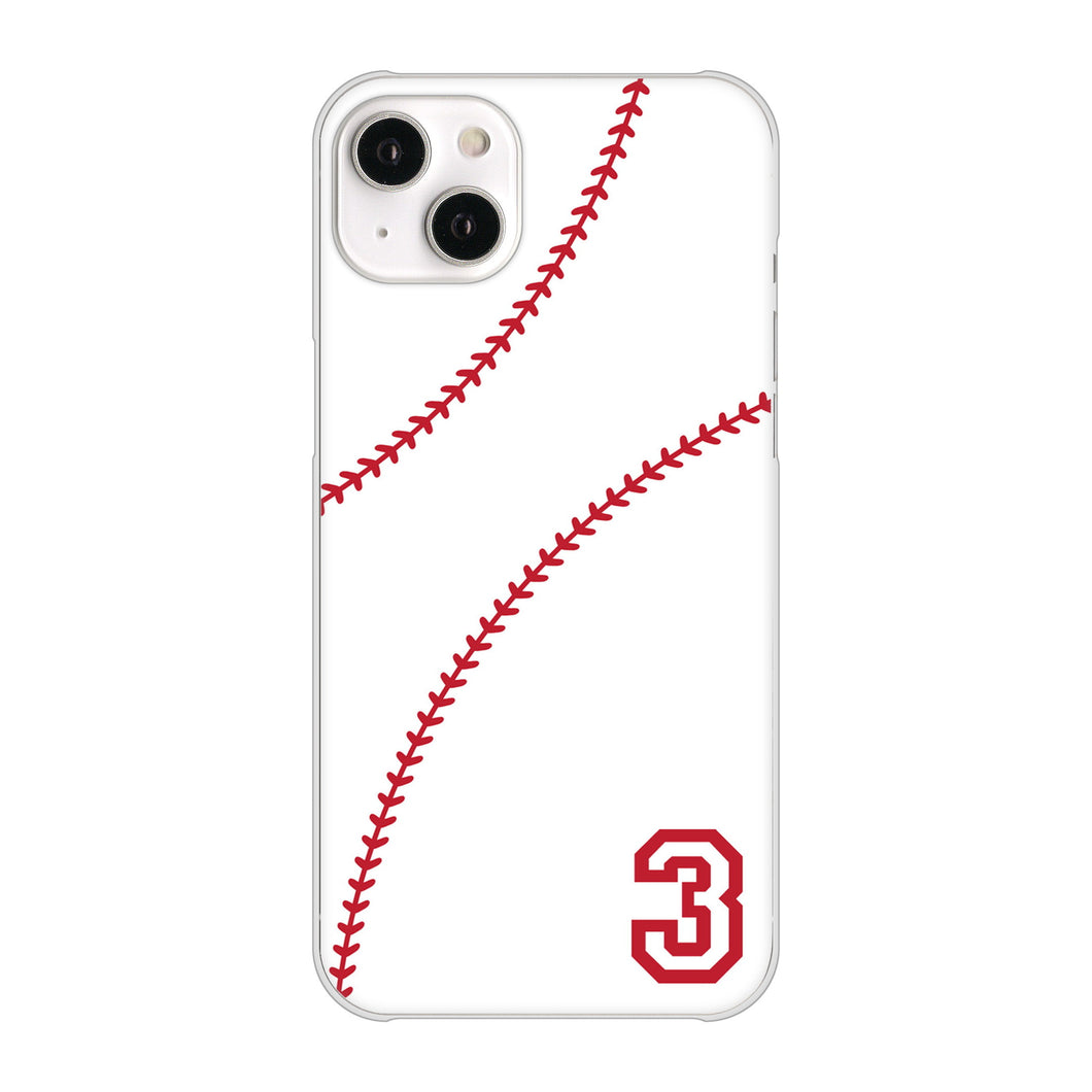 iPhone14 Plus 高画質仕上げ 背面印刷 ハードケース【IB923 baseball_ボール】