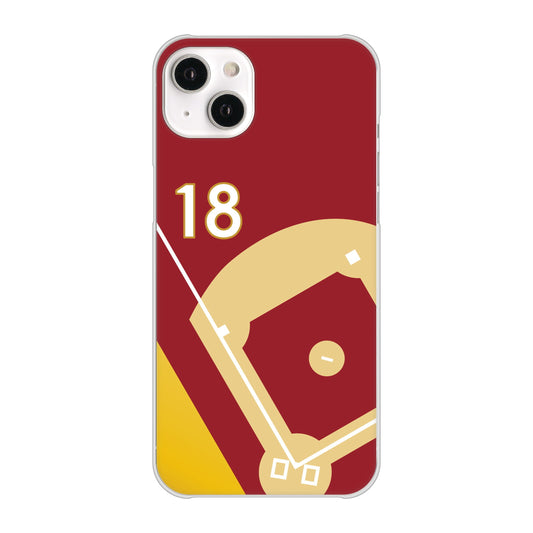 iPhone14 Plus 高画質仕上げ 背面印刷 ハードケース【IB924 baseball_グラウンド】