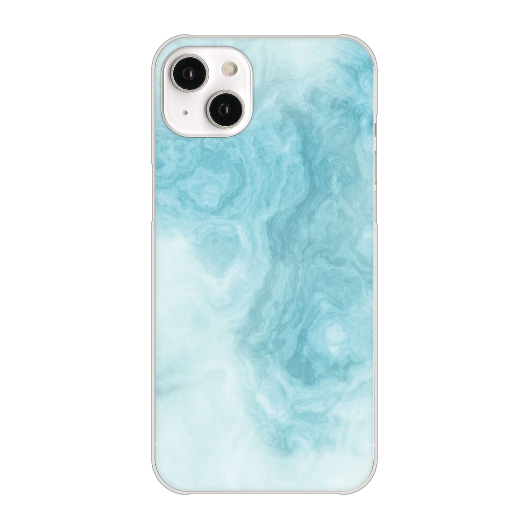 iPhone14 Plus 高画質仕上げ 背面印刷 ハードケース【KM868 大理石BL】