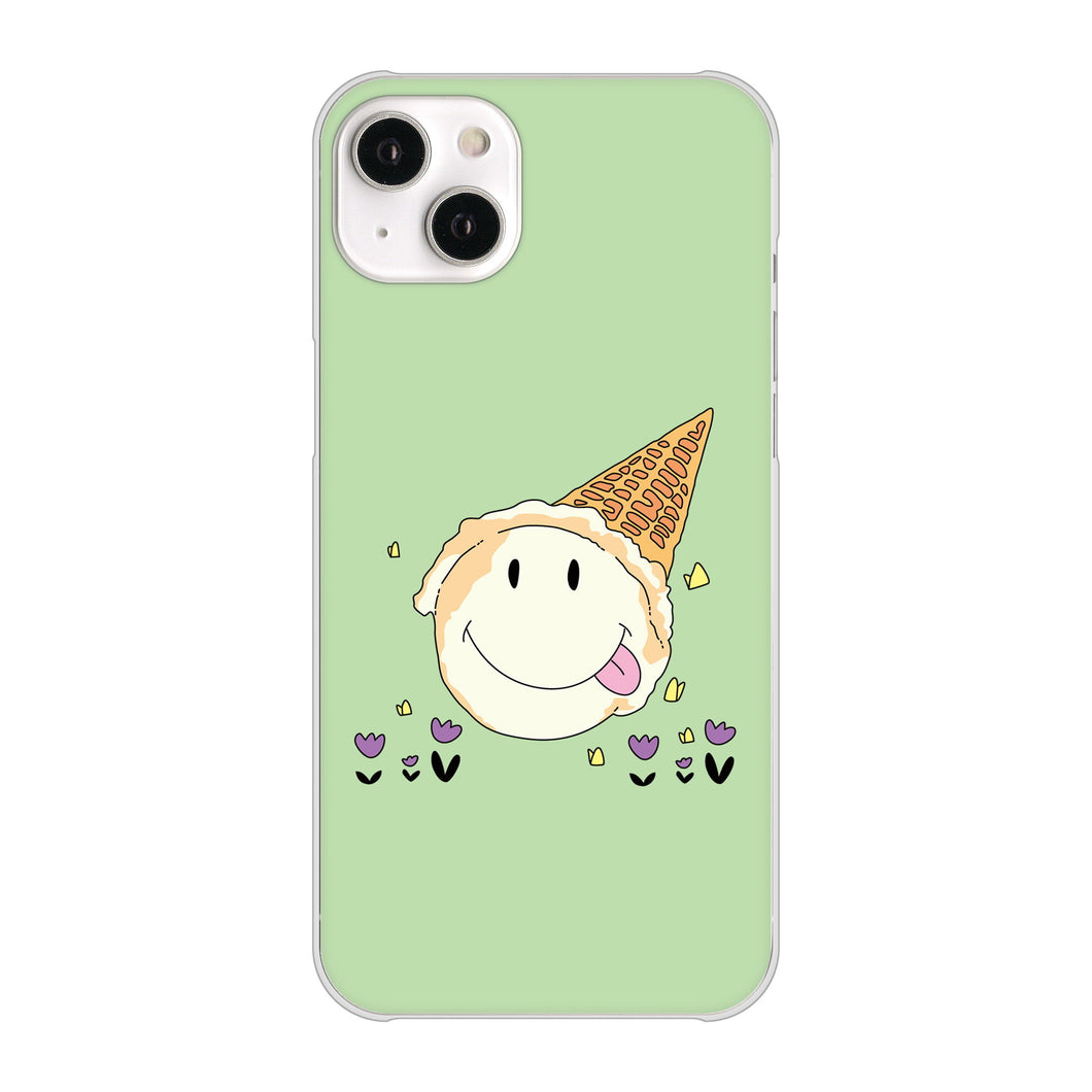 iPhone14 Plus 高画質仕上げ 背面印刷 ハードケース【MA902 アイスクリーム】