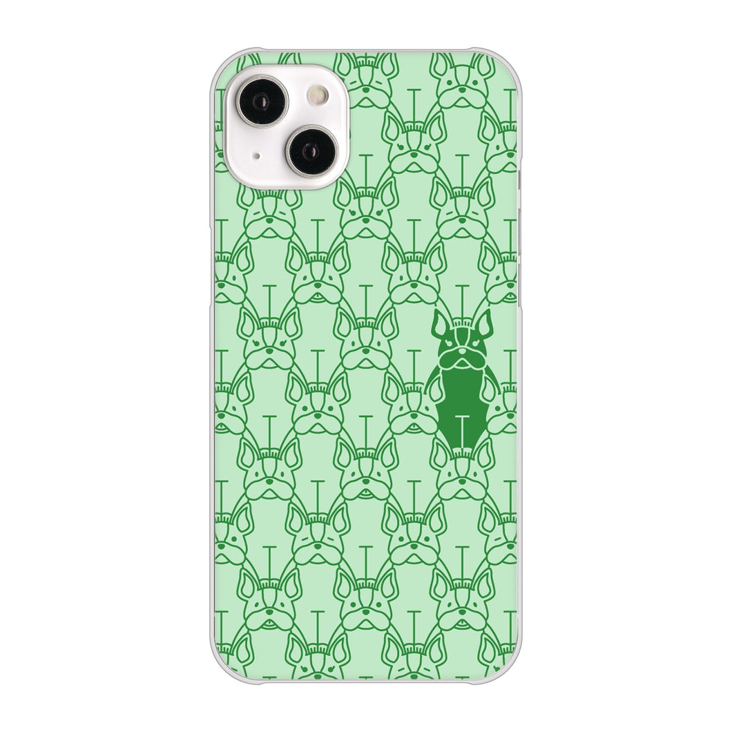 iPhone14 Plus 高画質仕上げ 背面印刷 ハードケース【MA916 パターン ドッグ】