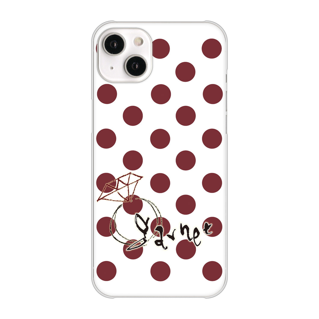 iPhone14 Plus 高画質仕上げ 背面印刷 ハードケース【OE810 1月ガーネット】