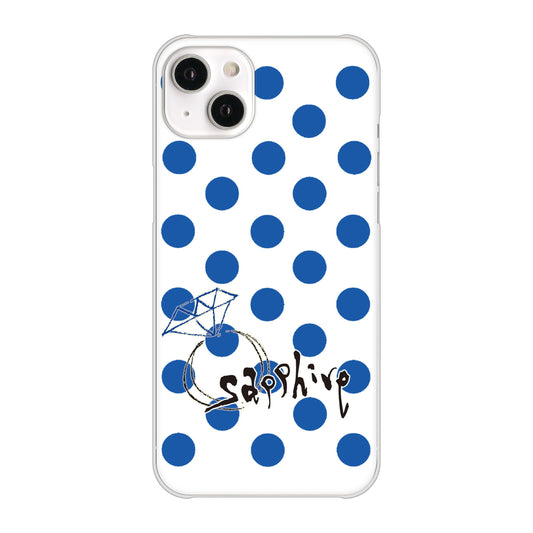 iPhone14 Plus 高画質仕上げ 背面印刷 ハードケース【OE818 9月サファイア】