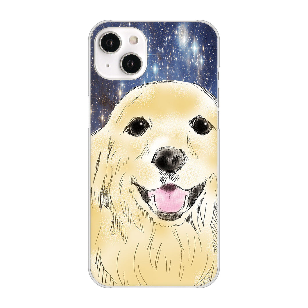iPhone14 Plus 高画質仕上げ 背面印刷 ハードケース【YD828 ゴールデンレトリバー04】