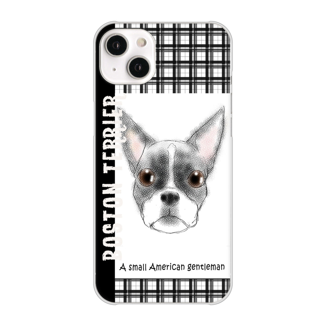 iPhone14 Plus 高画質仕上げ 背面印刷 ハードケース【YD851 ボストンテリア02】