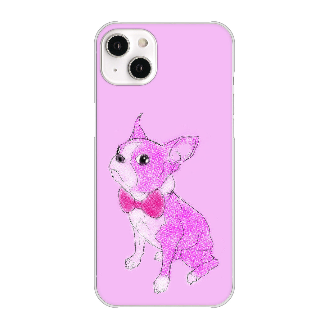 iPhone14 Plus 高画質仕上げ 背面印刷 ハードケース【YD852 ボストンテリア03】