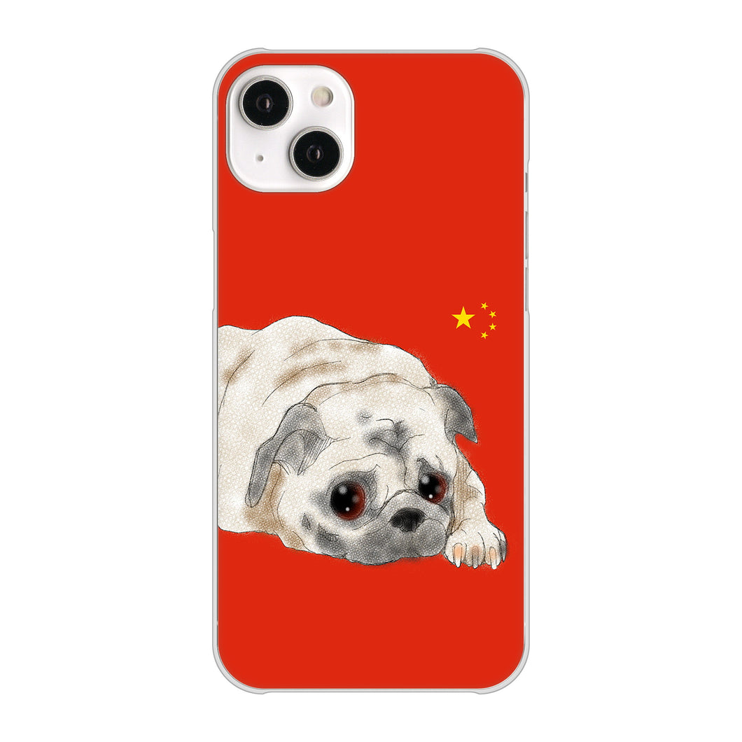 iPhone14 Plus 高画質仕上げ 背面印刷 ハードケース【YD857 パグ03】