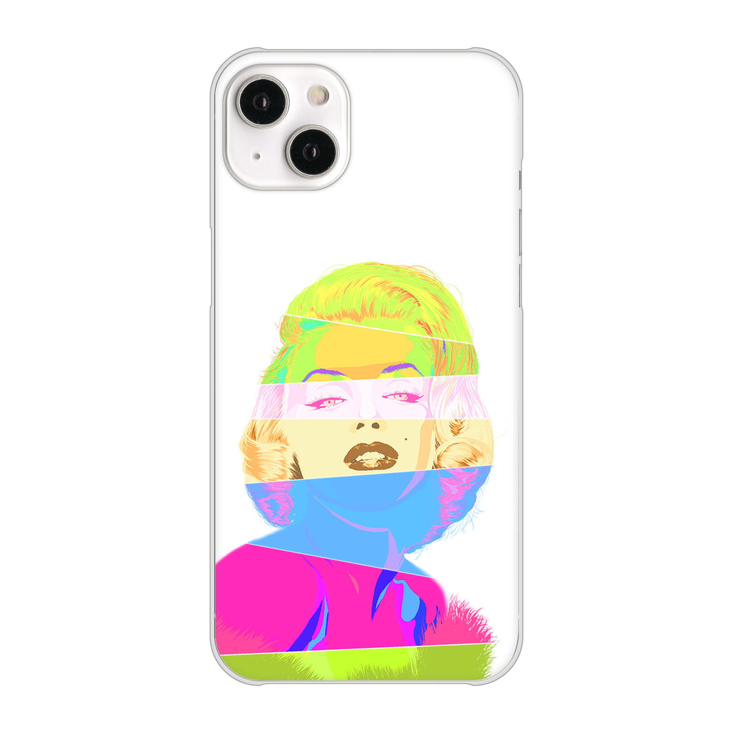 iPhone14 Plus 高画質仕上げ 背面印刷 ハードケース【YJ208 マリリンモンローデザイン(A)】