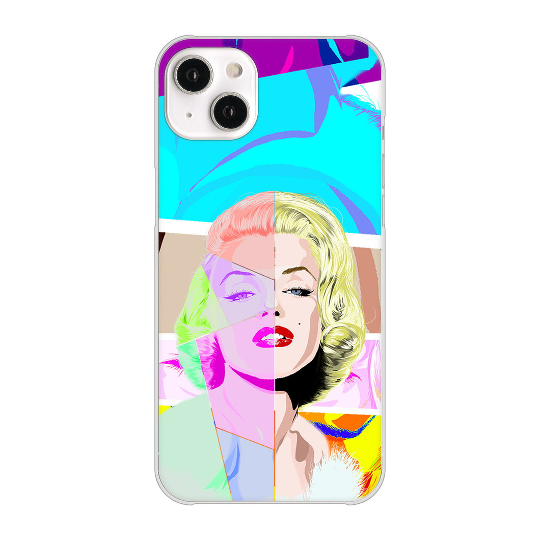 iPhone14 Plus 高画質仕上げ 背面印刷 ハードケース【YJ210 マリリンモンローデザイン(C)】