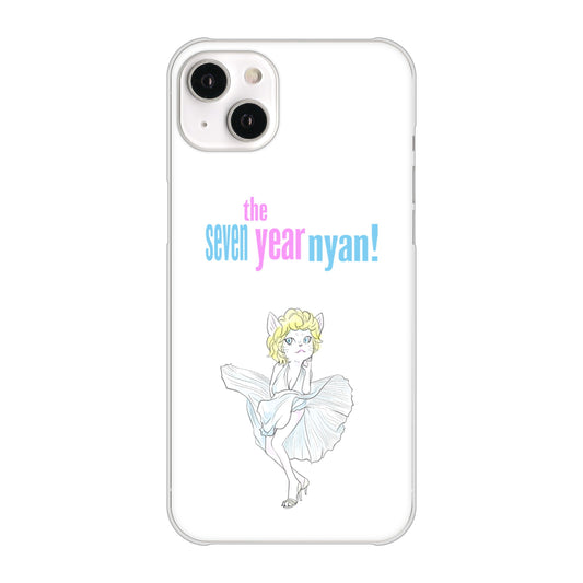 iPhone14 Plus 高画質仕上げ 背面印刷 ハードケース【YJ249 マリリンモンローにゃん】