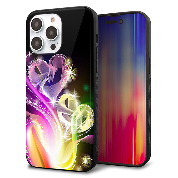 iPhone14 Pro Max 強化ガラス&TPUスマホケース ガラプリ【386 光の軌跡】