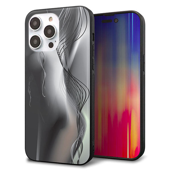 iPhone14 Pro Max 強化ガラス&TPUスマホケース ガラプリ【566 ボディウォール】