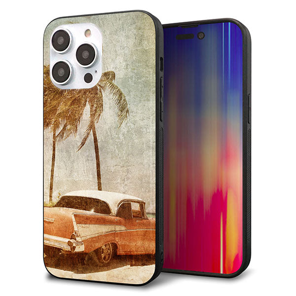 iPhone14 Pro Max 強化ガラス&TPUスマホケース ガラプリ【620 憧れの時-CAR】