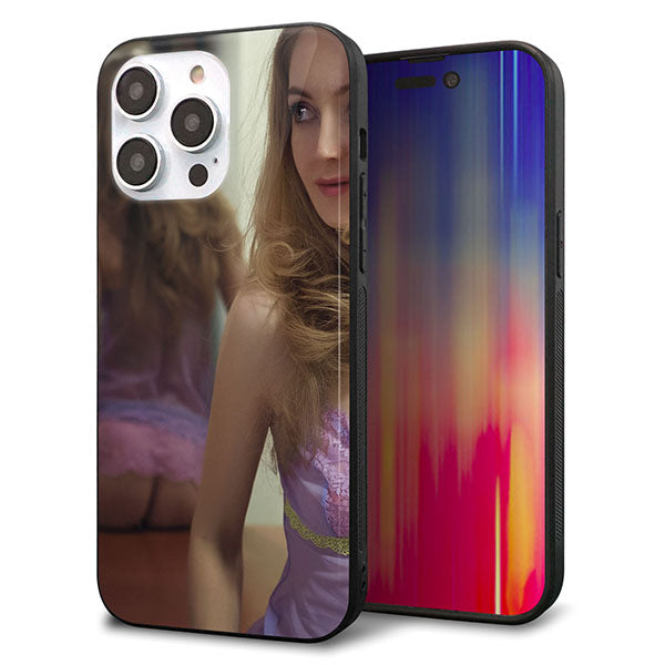 iPhone14 Pro Max 強化ガラス&TPUスマホケース ガラプリ【KM886 ミラー】