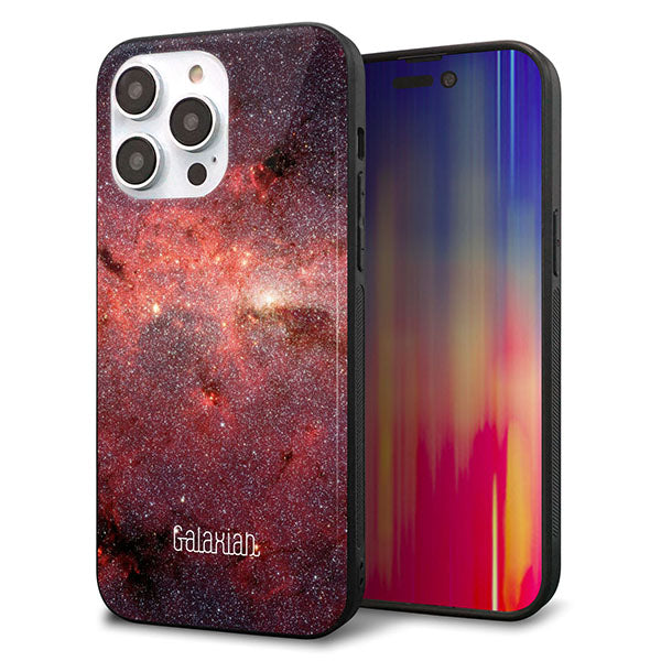 iPhone14 Pro Max 強化ガラス&TPUスマホケース ガラプリ【KM923 Galaxias Red】