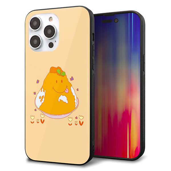 iPhone14 Pro Max 強化ガラス&TPUスマホケース ガラプリ【MA904 台湾風かき氷】