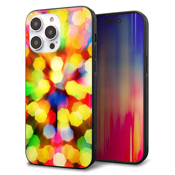 iPhone14 Pro Max 強化ガラス&TPUスマホケース ガラプリ【VA874 未来へのワープ】