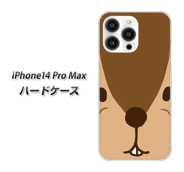 iPhone14 Pro Max 高画質仕上げ 背面印刷 ハードケース【349 りす】