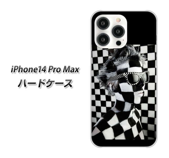 iPhone14 Pro Max 高画質仕上げ 背面印刷 ハードケース【357 bk&wh】