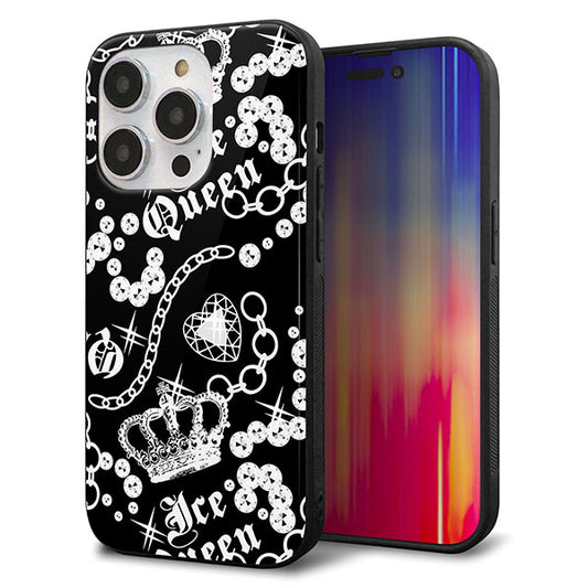 iPhone14 Pro 強化ガラス&TPUスマホケース ガラプリ【187 ゴージャス クラウン】