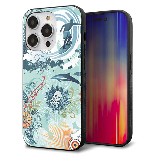 iPhone14 Pro 強化ガラス&TPUスマホケース ガラプリ【431 ハワイ】