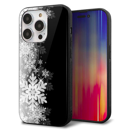 iPhone14 Pro 強化ガラス&TPUスマホケース ガラプリ【603 白銀と闇】