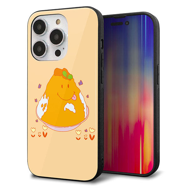 iPhone14 Pro 強化ガラス&TPUスマホケース ガラプリ【MA904 台湾風かき氷】